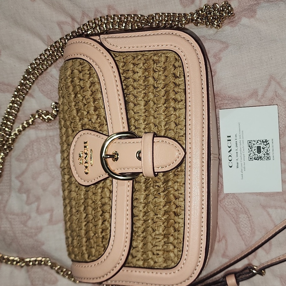 Coach small Rafia purse